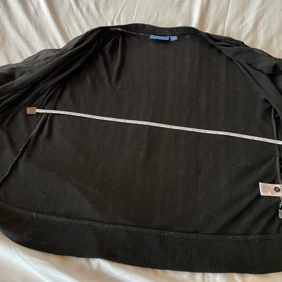 Simply Vera Black Drape Sweater - Picture 6 of 11